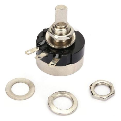 DEESSE SHOP-RV24YN20F Potentiomètre 5K B502, 2W Potentiomètre 5K Résistance de Potentiomètre à Cercle Unique, B502 Potentiomètre à Film de Carbone à Cercle Unique Haute Précision A (1/5)
