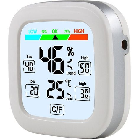 Digitales Hygrometer Innenthermometer Raumthermometer und Feuchtigkeitsmesser mit Luftfeuchtigkeits- und Temperaturmonitor