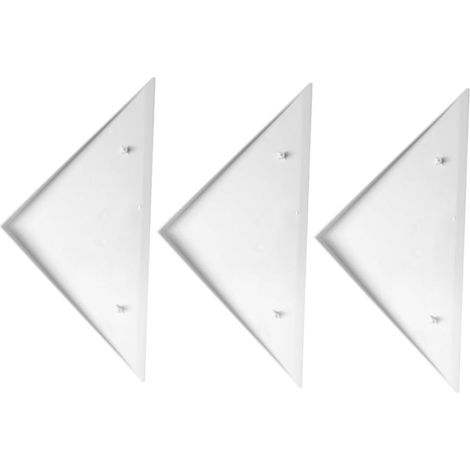 3 protège-coins pour meubles, plastique, blanc, pour meubles (1/5)