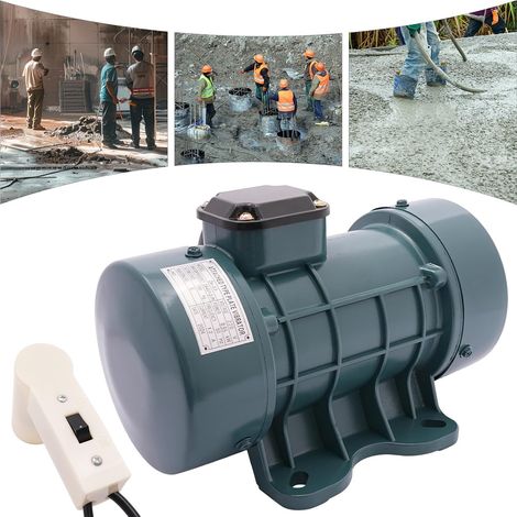 Moteur vibrant pour béton, 220 V 550 W, moteur vibrant industriel, 150 kg, force d'excitation 2840 tr/min, protection IP44, bleu (1/5)