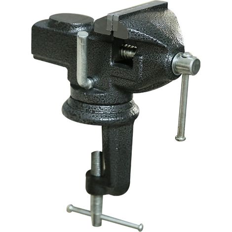 Petit Étau de Banc Ménage Pinces Plates Mini Étau de Table (Noir) (1/2)
