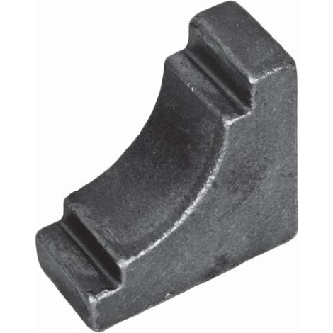 Deco Fer Forge – Équerre d'angle de renfort 40mm – Hauteur 65mm Largeur 65mm – À souder pour tubes carrés et rectangulaires – Fer forgé brut