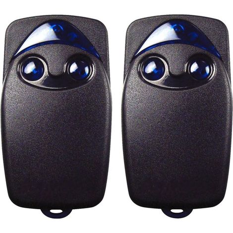2 x télécommande de porte de garage électrique Flo2r-s 433,92 MHz à 2 boutons, compatible avec la télécommande de porte de garage Nice Remote (1/4)