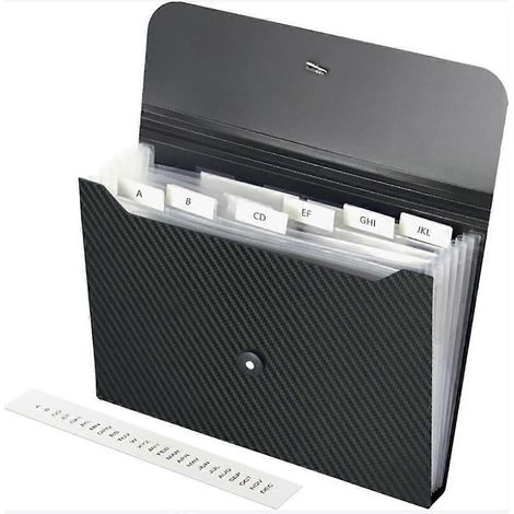 2 pochettes A4 à 7 compartiments pour réunions, format A4, pour ranger des informations dans une mallette. (1/5)