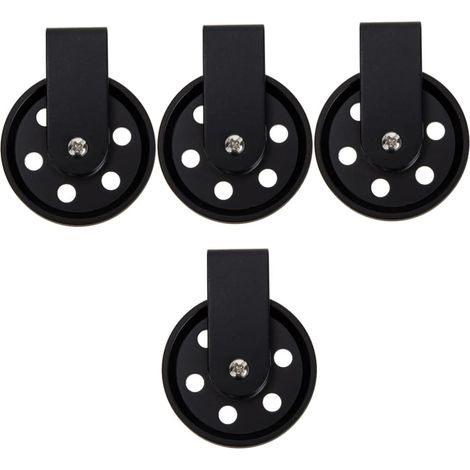 4pièces Poulie Rétro Noire Pour Lampe Suspendue Accessoire Diy Vintage Fer Simple Et Pratique Pour Décoration Intérieure Facile à Installer