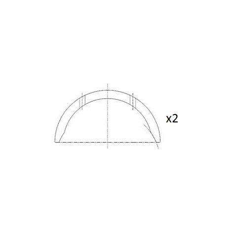 Rondelle d'écartement, vilebrequin FAI AutoParts BT3007-STD FORD 105E6308