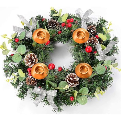 Décorations de Noël, chandeliers de Noël, rubans pour couronnes de Noël, couronnes de Noël, ornements de Noël (1/3)