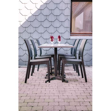 Chaise de bistrot empilable d'extérieur en polypropylène Jarie (1/5)