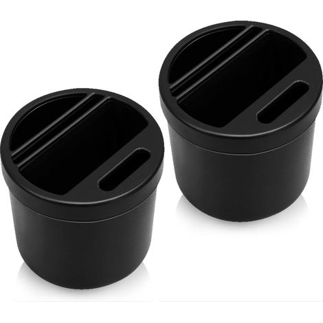 Fei Yu – Boîte de rangement pour siège de voiture – Porte-gobelet multifonctionnel en ABS – Diamètre 7,8 cm – Hauteur 7,4 cm – 2 pièces