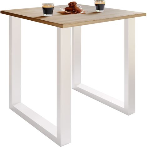 Mesa de comedor de madera mesa de cocina Xona U 80x80 76x80x80 - VCM