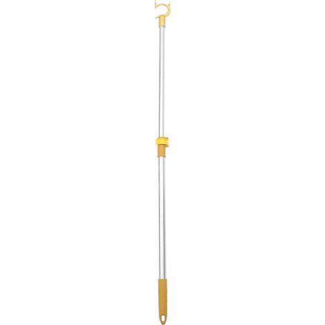 Barre télescopique pour vêtements, étendoir à vêtements, perche légère pour étendre le linge-102.00X5.20X4.00CM-Blue (1/3)