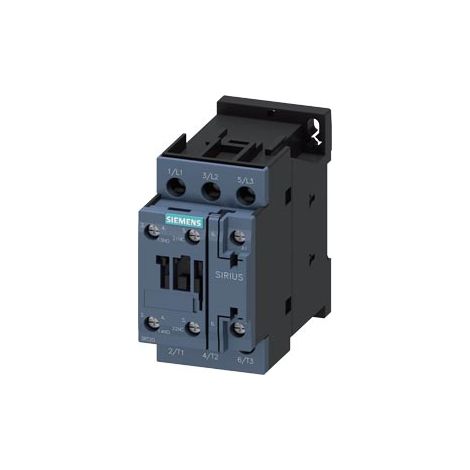 Contattore di potenza, AC-3 38 A, 18,5 kW / 400 V 1 NO + 1 NC, AC 24 V 50/60 Hz, a 3 poli grandezza costruttiva S0, morsetto a vite