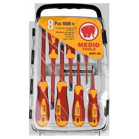 Juego 6 destornilladores aislados WAPE402 MEDID