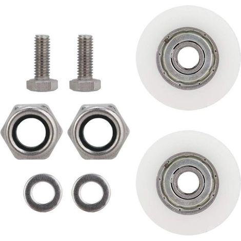 Rubberskin Roulettes de porte de serre, robustes et durables, faciles à pousser et à tirer pour porte de serre (1/5)