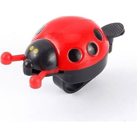 Ladybug Bicycle Bell - Clear Sound - Easy to Install - Red (1/4)