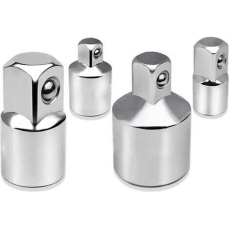 Ensemble de 4 adaptateurs pour cliquet, adaptateur pour douille, cliquet 1/2 pouce vers 3/8 pouce, cliquet 3/8 pouce vers 1/2 pouce, cliquet 1/4 pouce vers 3/8 pouce, cliquet 3/8 pouce vers 1/2 pouce (1/4)