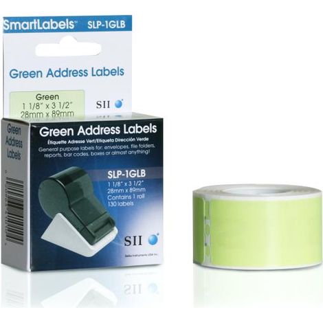 Seiko Instruments SLP-1GLB Verde Etichetta per stampante autoadesiva