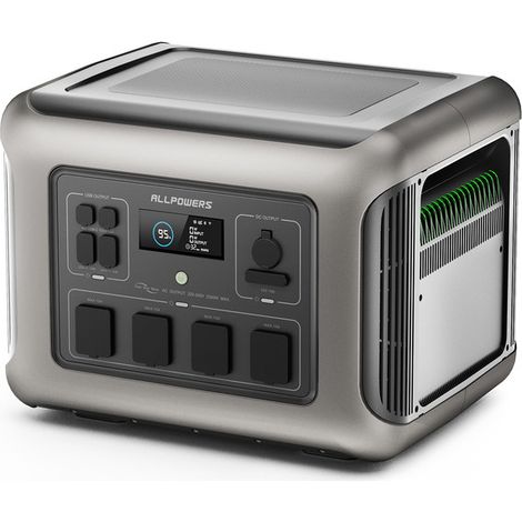 Portable Power Station Solar Generator Mobile Power Storage for Home Camping RV 2016Wh ALLPOWERS R2500 (1/4)