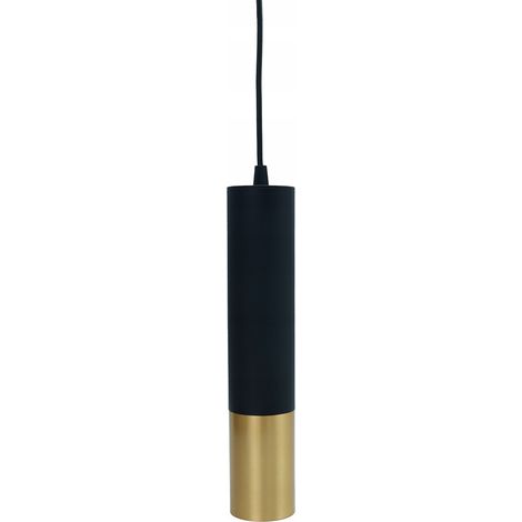 Lámpara colgante SPOT tubo GU10 29cm NEGRO ORO (1/5)