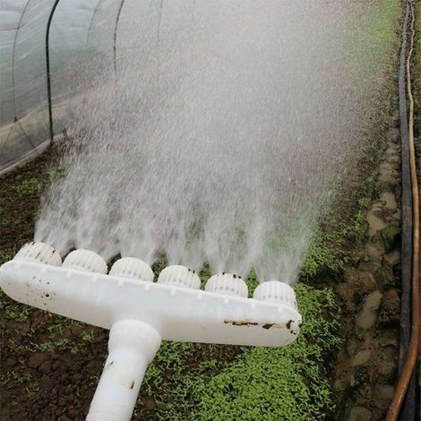Pistolet d'arrosage agricole, tête d'arrosage atomisée, tête de pompe à eau, buse d'arrosage pour fleurs en plastique, pièces de machines agricoles, tête d'arrosage à trois trous (1/5)
