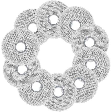 FENOPLASTICAFOREHILL 10er-Pack Wischmopptücher für ECOVACS DEEBOT T30 Pro Omni, T30S Pro/Combo/Complete, T50 Omni/Pro/Max, N30 Pro, X5, X2 Verbesserte Mikrofaser, weich, waschbar und wiederverwendbar (1/5)