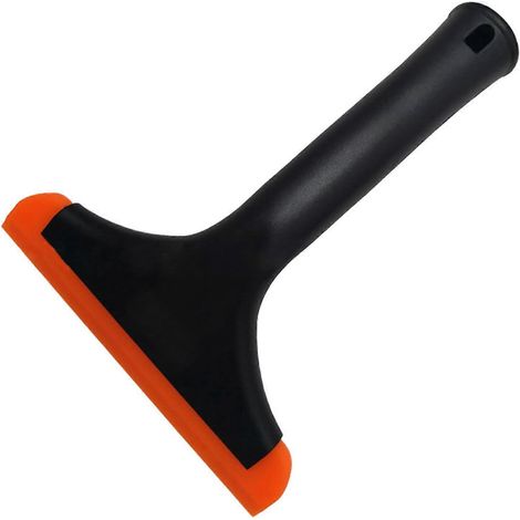 Grattoir multifonctionnel en silicone pour douche, porte vitrée, fenêtre, nettoyage, petit grattoir pour vitres de voiture, pare-brise, noir