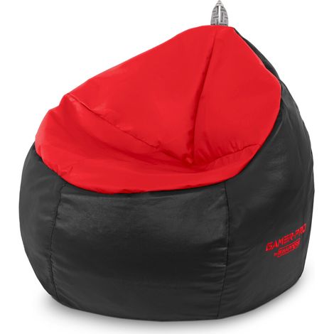 Pouf Gamer Junior Similicuir Intérieur Rouge rouge