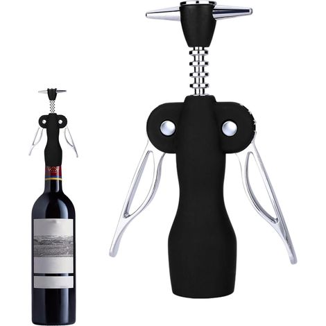 Ouvre-Bouteilles de vin - Tire-Bouchon Manuel élégant avec Ailes esthétiques Gadgets Utilitaires pour Le vin pour Les banquets, la Maison, Le Bar, la Cave, la Salle à Manger (1/5)