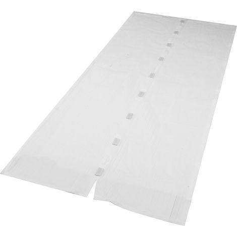 Rideau de porte magnétique à fermeture automatique, moustiquaire pour chambre et cuisine (blanc) (1/5)