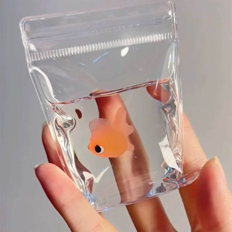 Poisson En PVC Transparent - Jouet Anti-Stress En TPR Souple - Décor De Bureau Et Accessoire De Relaxation Pour Adultes - 1 Pièce (1/5)