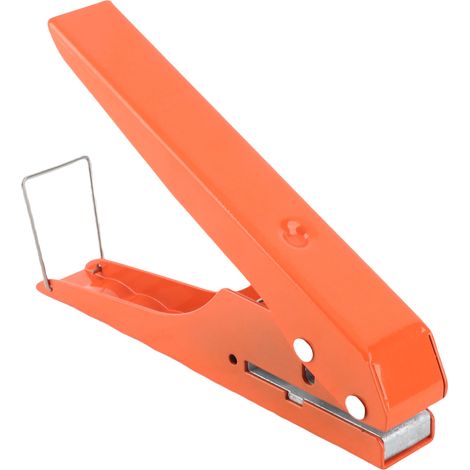 Pince emporte-pièce manuelle renforcée pour cartes PVC et chant, ouverture plate et oblique 10 mm, perforateur à un trou (1/5)