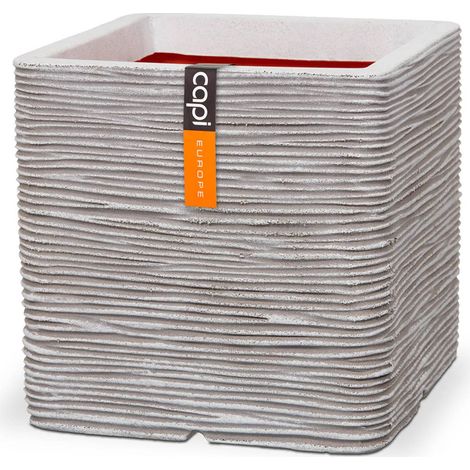 Bac Rib Top Qualité Int/Ext. cube 30x30x30 cm sable - dimhaut: H 30 cm - couleur: Sable