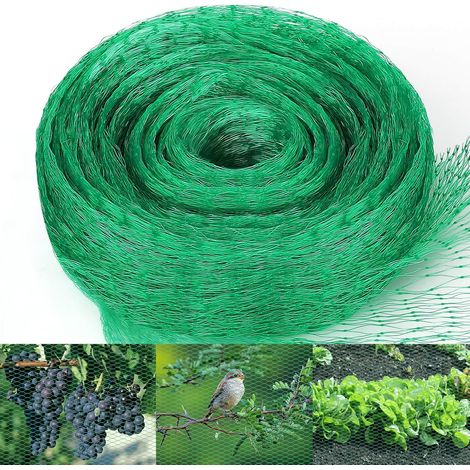 Filet Anti Oiseaux 4 x 10 M, Filet de Protection Anti-Oiseaux, Filet Protection Oiseaux Anti Pigeon, Filet Jardin Potager pour Protéger Fruits Fleurs Arbres des Animaux Parasites Oiseaux