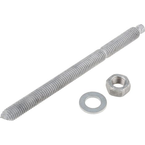 Boulon d'ancrage RS PRO, en Acier au carbone M12, 14mm x 160mm ( Prix pour Sachet de 10 )