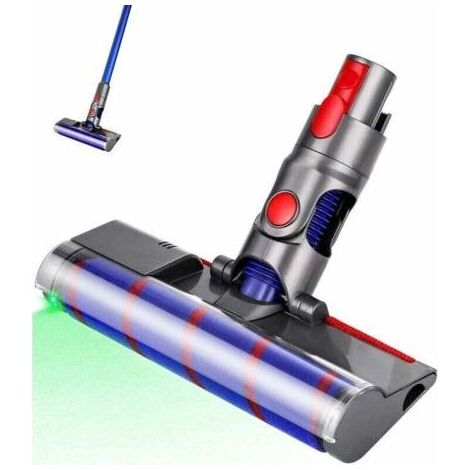 Bürste kompatibel mit Dyson V10, V8, V7 und V11 Staubsaugern, Direktantrieb-Reinigungskopf, Turbobürstenaufsatz mit Schnellverschluss zur Reinigung von Teppichen, Hartböden und Fliesen (1/5)