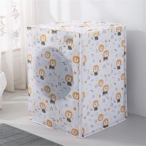 - Housse pour lave-linge - Housse pour sèche-linge - Protection imperméable - Housse de protection pour sèche-linge - Housse cactus - 9 kg - 63 x 62 x 85 cm - Lion (1/5)