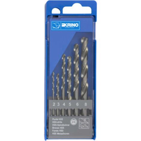 ASSORTIMENTO 6 PUNTE HSS RETTIFICATE H.Q.   2-8 MM
