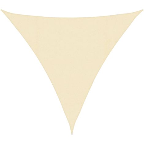 Toldo de vela crema HDPE 160 g/m² 4x4x4 m vidaXL