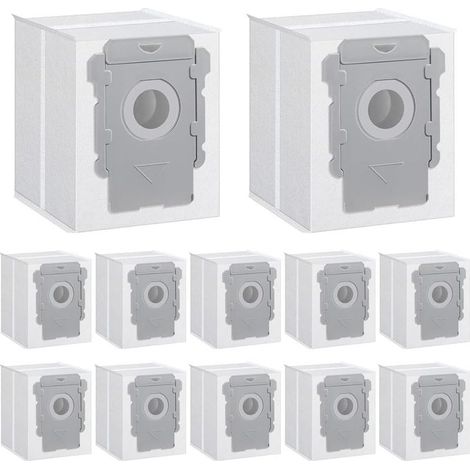 12 Sacs D'aspirateur,Sac de Rechange pour IRobot Roomba I7 Kit D'accessoires,pour IRobot Roomba i7/i7+/i3/i3+/i4/i4+/i6/i6+/i8/i8+/S9/S9+/j7/j7 (1/5)