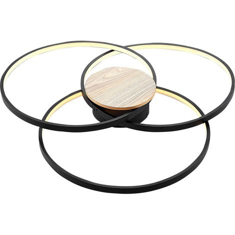 [GEBRAUCHT] Lindby Riley Led Deckenlampe Deckenlampe Lampe Leuchte Dimmbar Alu 40 W Schw399 B-Ware