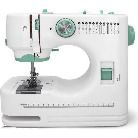 Machine à Coudre Portable pour Débutants & Adultes - Mini Machine Électrique avec 12 Points, Double Fil, Vitesses Réglables et 6 Pieds de Biche. (1/5)