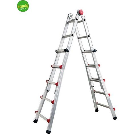 Scala Telescopica Alluminio Profi Auto SICOS 4+5 Gradini H.CM 139/444