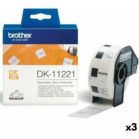 Rotolo di brother  etichette quadrate pretagliate 23x23 (1/2)