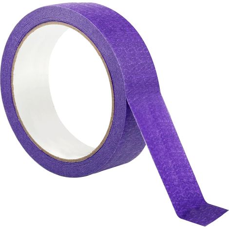 Tapes, Ruban de Masquage Aquarelle 25mm x 20m Vinyle Masquage de Précision Ruban Adhésif Fine Masking Tape Bande Autocollante pour Peinture Automobile Vernissage L'artisanat Décoration, Violet (1/5)