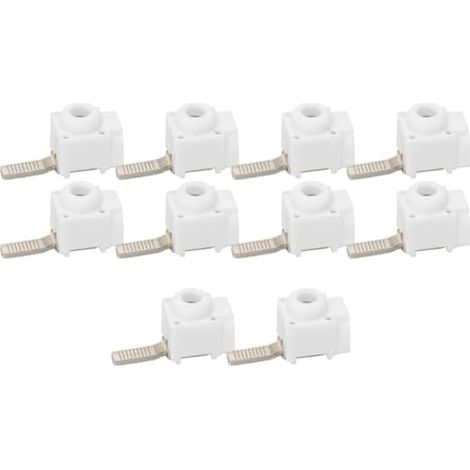 Lot de 10 borniers 25 mm² pour barre omnibus, disjoncteur, boîte de distribution, connecteur (1/5)