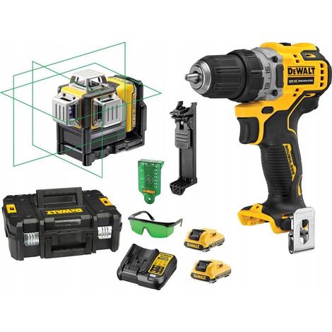 DeWalt DCD701 Perceuse-visseuse sans fil noir et jaune (1/3)