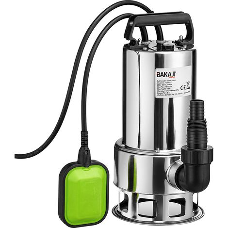 Pompa Immersione Sommersa Elettropompa Acque Scure Sporche 1100 W Profondita' 7M