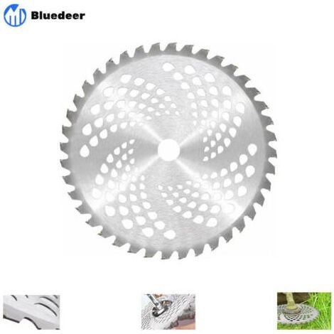 Lame de débroussailleuse universelle - 10" x 40 dents - Pointe en carbure - Lame de coupe - Lame de désherbage - 255 x 25,4 mm - 40 dents (1/5)