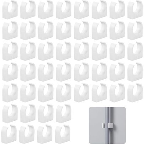 48 Pieces Plastic Pipe Clips for Pipes, 25mm (1/5)