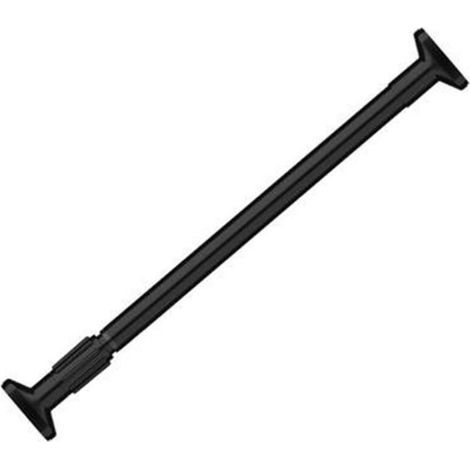 Pair Tringle à rideau de douche rétractable sans poinçonnage, tringle à rideau de salle de bain, accessoires de salle de bain, 50-80 cm, noir